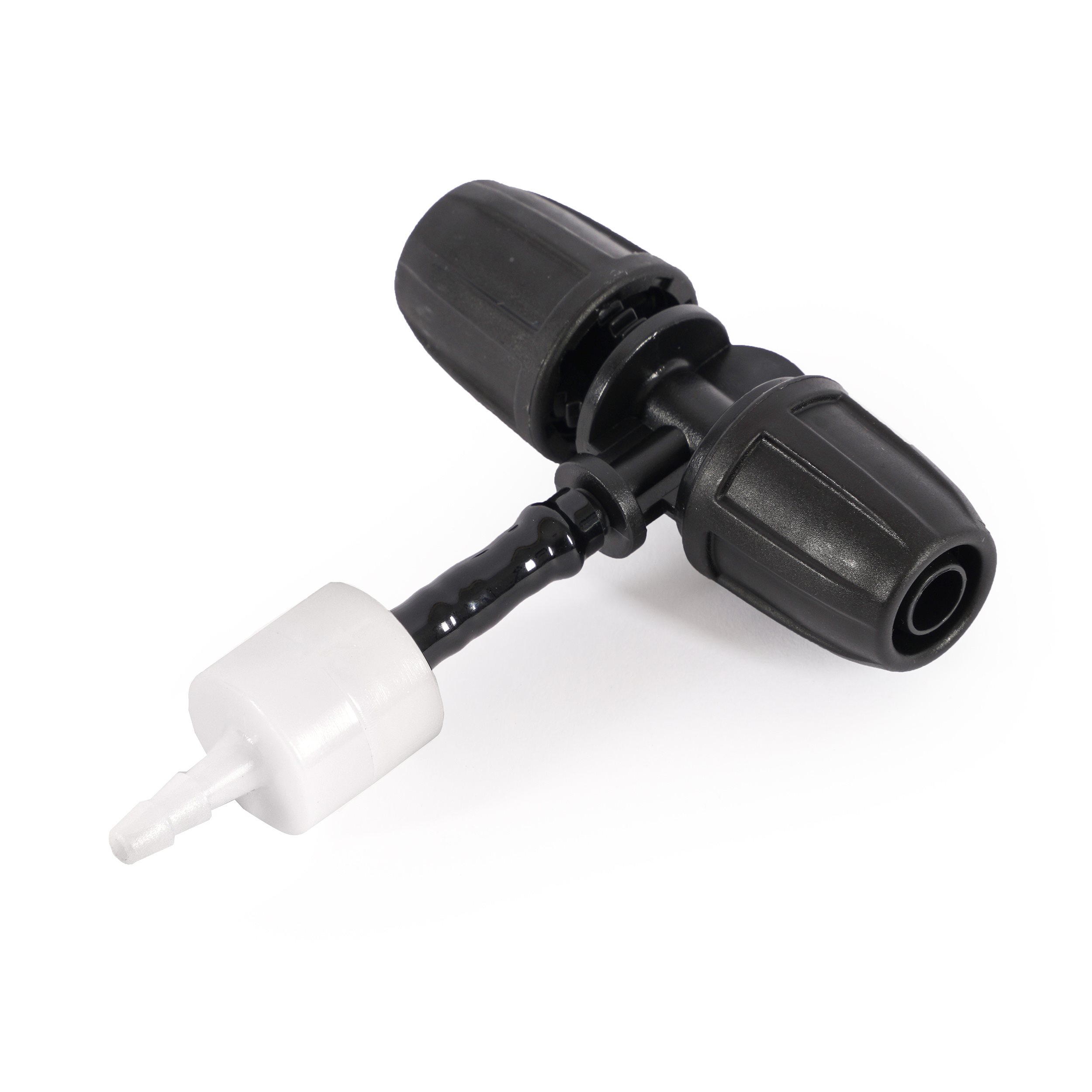 T-Stück 8-4-8 mm mit Rückschlagventil