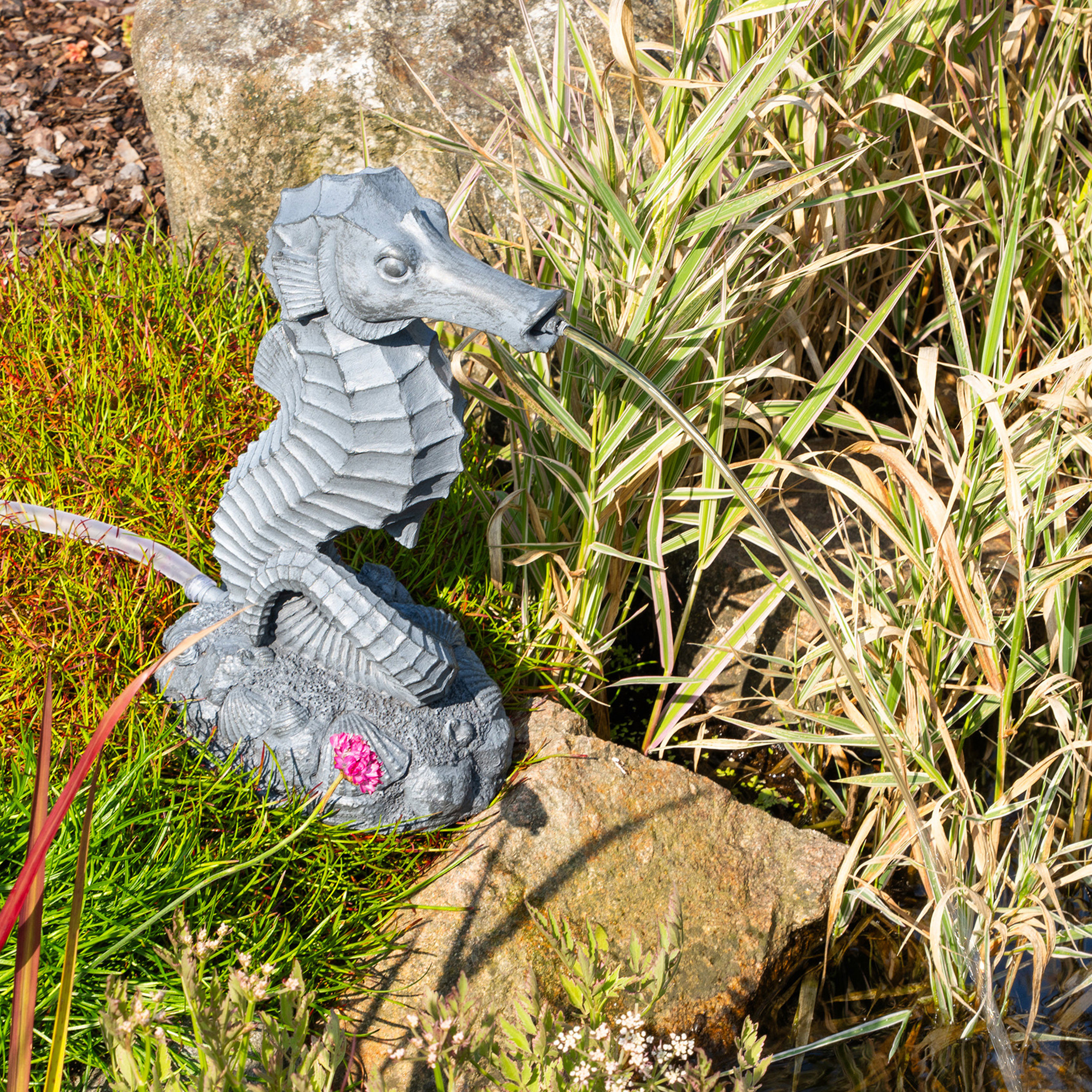 Solar Wasserspeier-Set Seepferdchen Ida