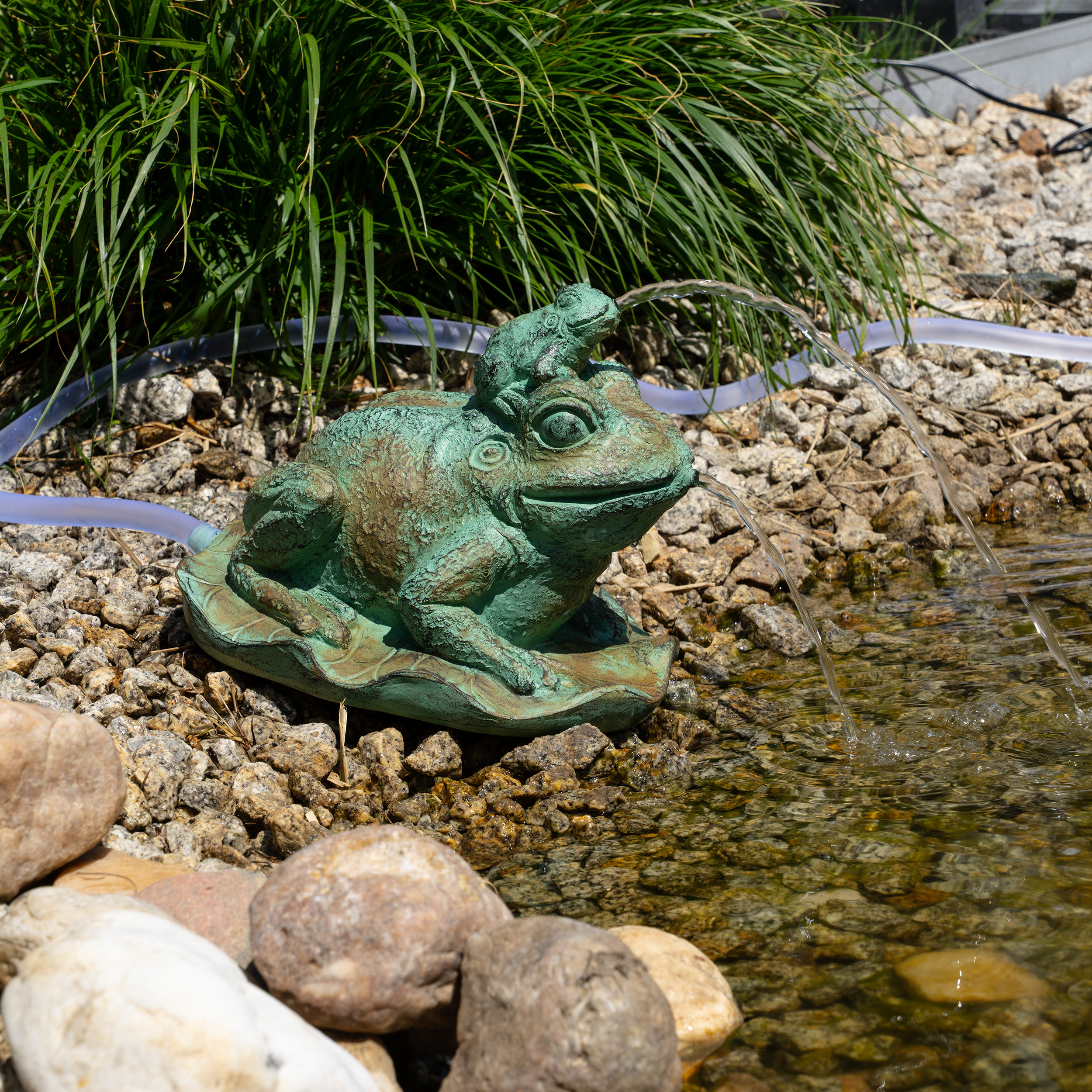Solar Wasserspeierset Frosch Bruno & Pip