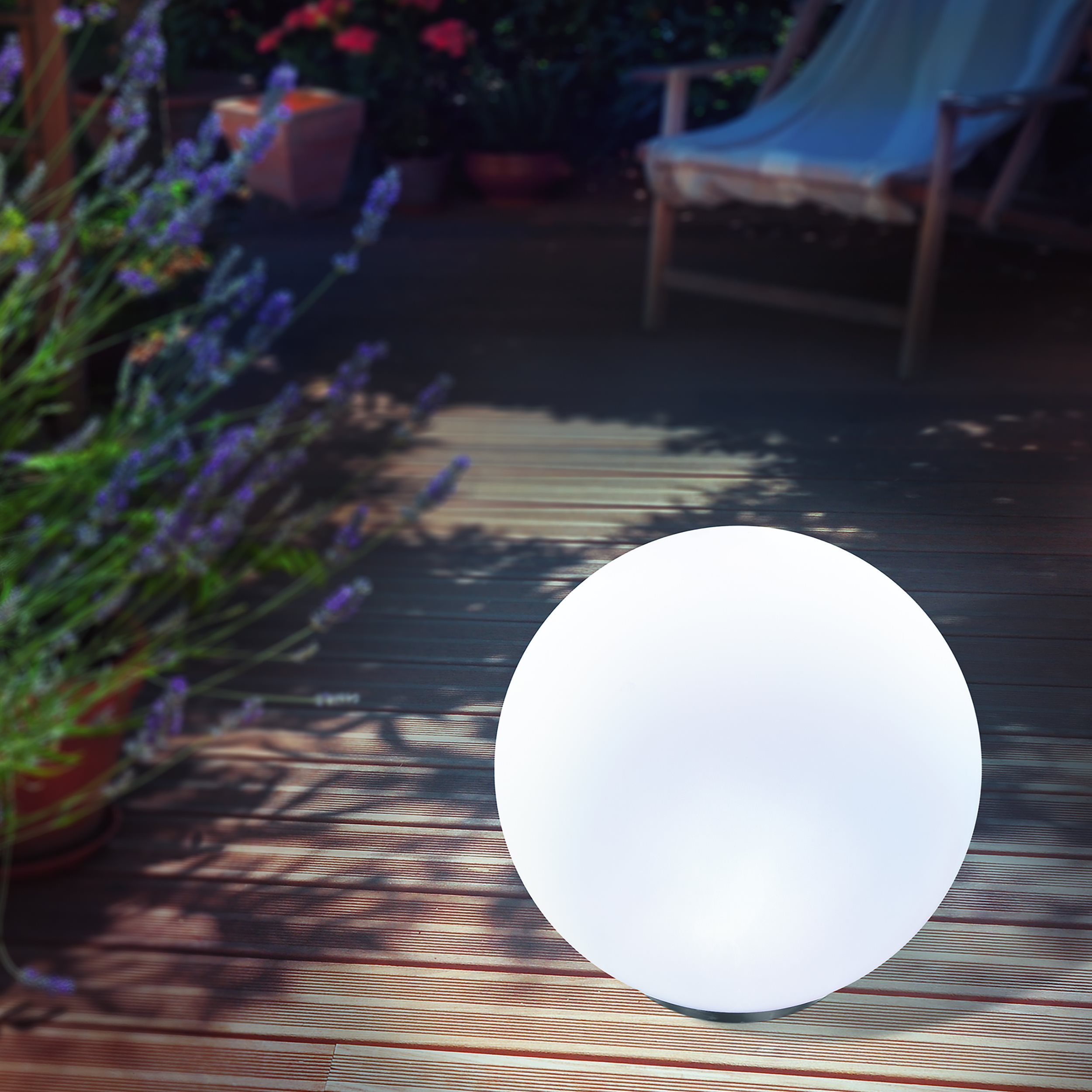 Solarkugel Basic ⌀ 30 cm mit 7 Lichtfarben