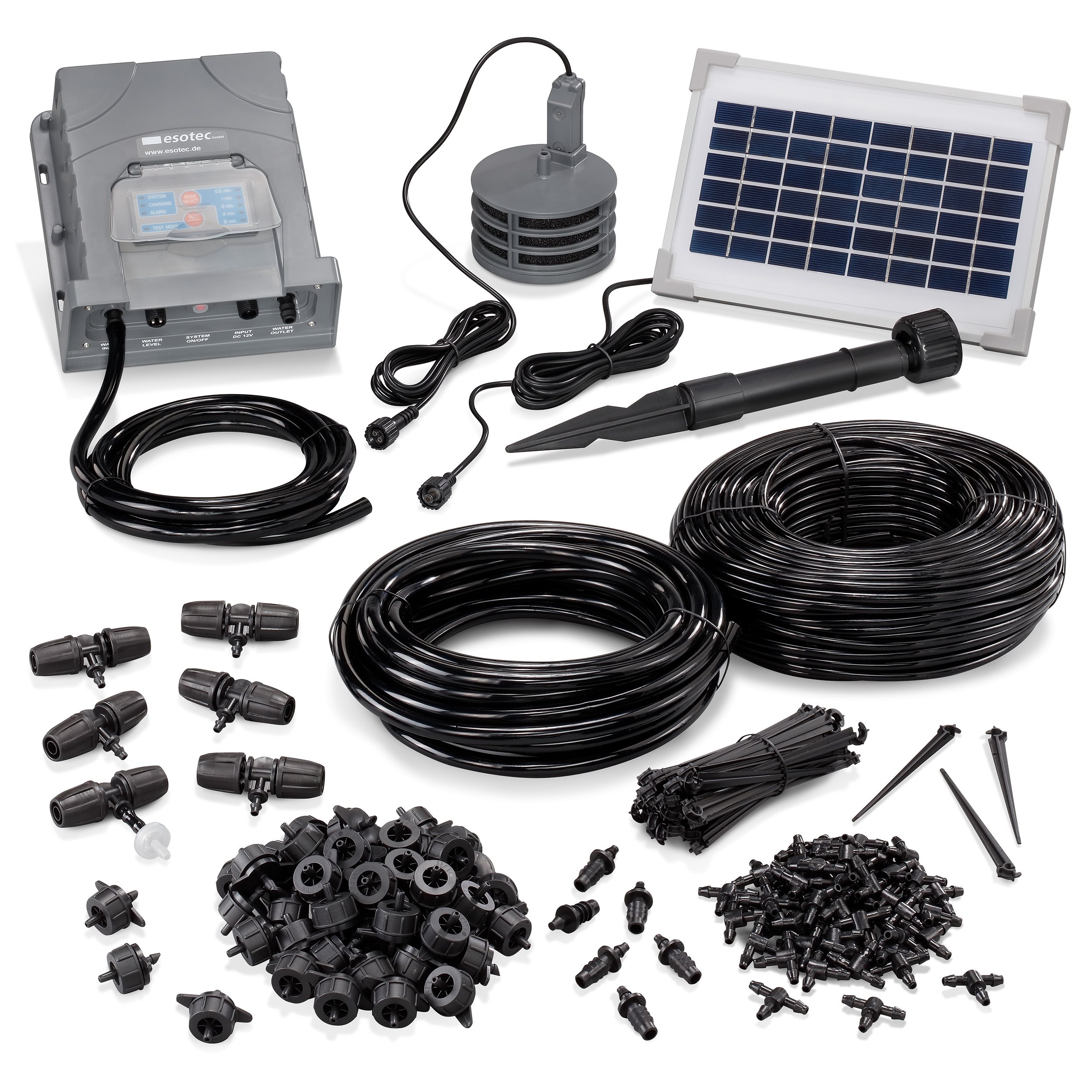 Solar Bewässerungsset WaterDrops Professional mit 50 Tropfern