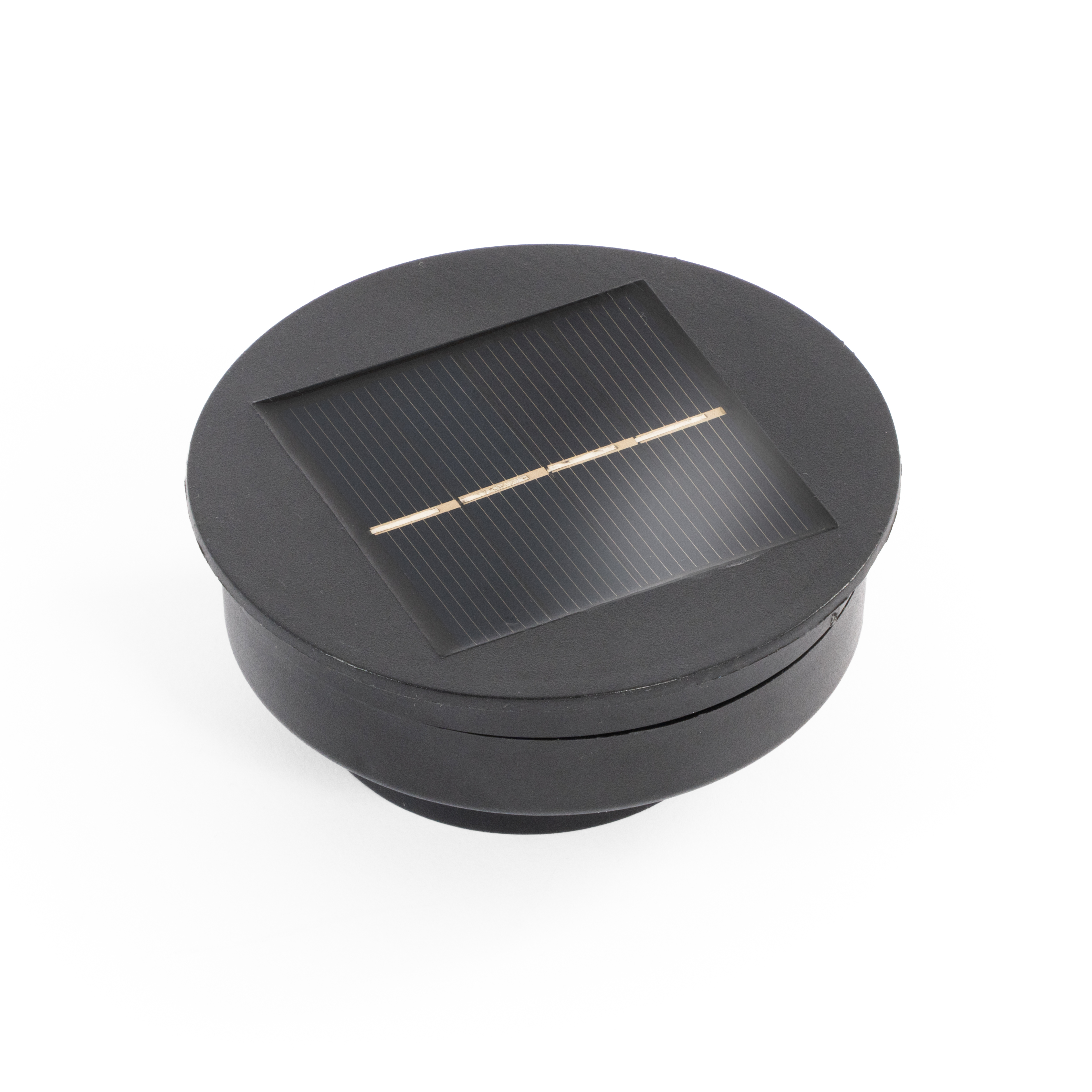 Solarpuck mit bernsteinfarbener LED