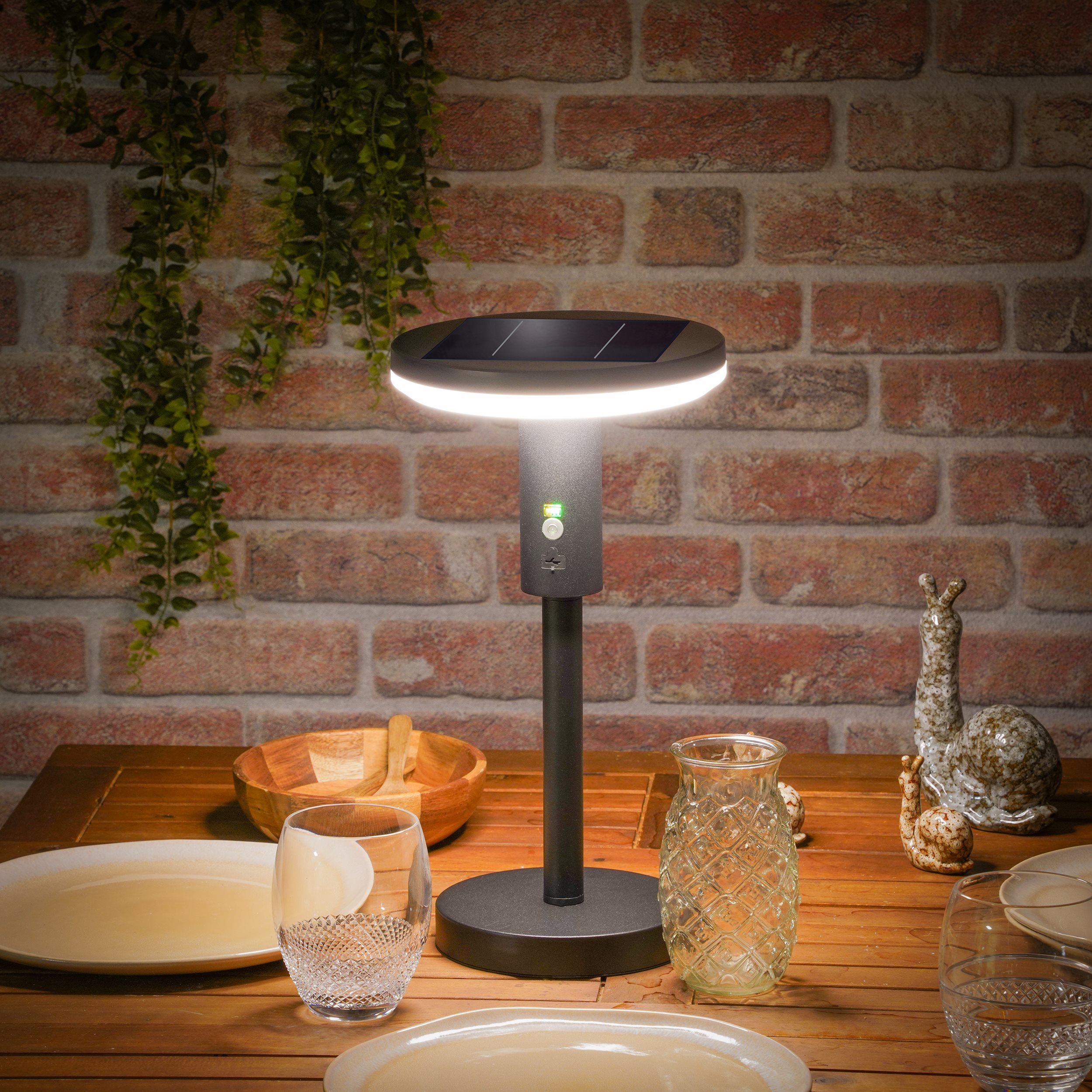 Solar Sensor Lese- und Tischleuchte Talino, dimmbar