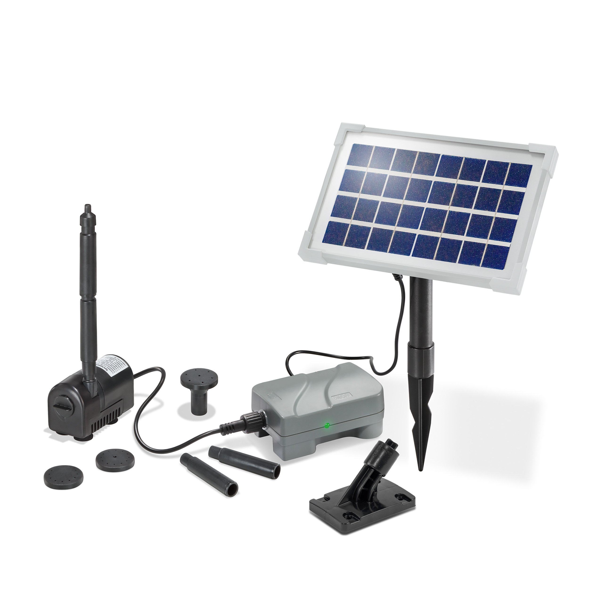 Solar Teichpumpenset 3,5/175 mit 1,2 Ah NiMh Akkuspeicher