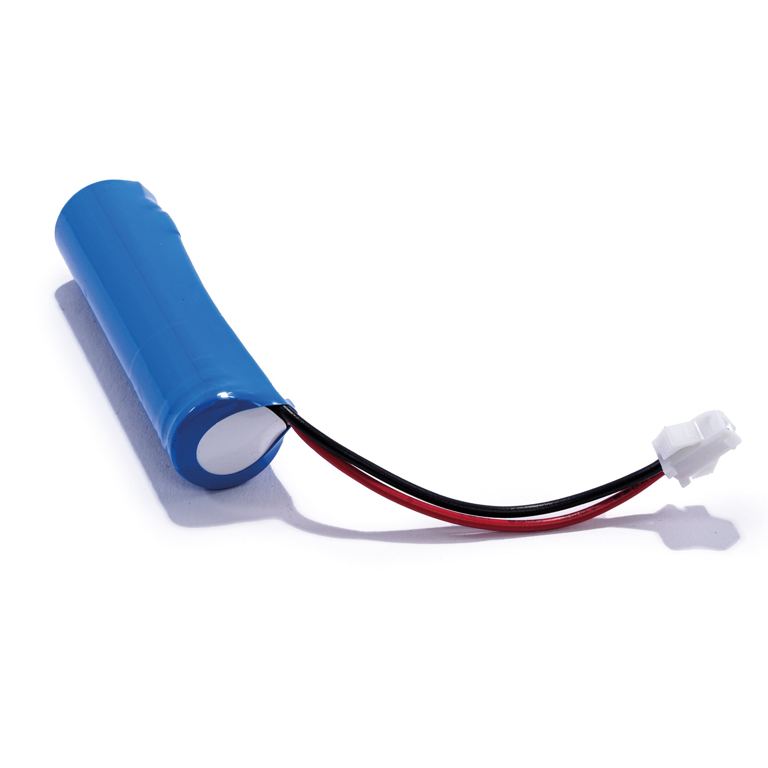 Akku LiFePO4 3,2 V 1500 mAh - Baugröße 18650 mit Stecker weiß