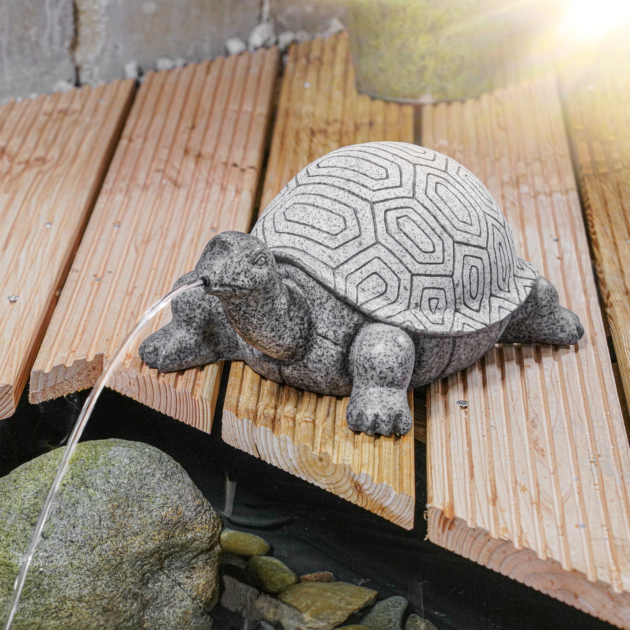 Solar Wasserspeier-Set Schildkröte