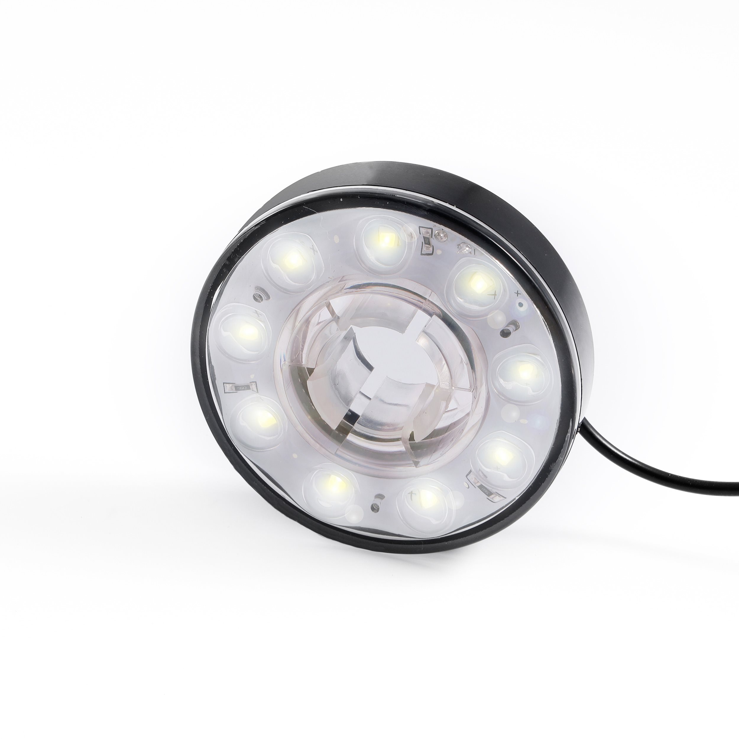 LED Lichtring 9 - 14 VDC mit 9 LEDs, warmweiß