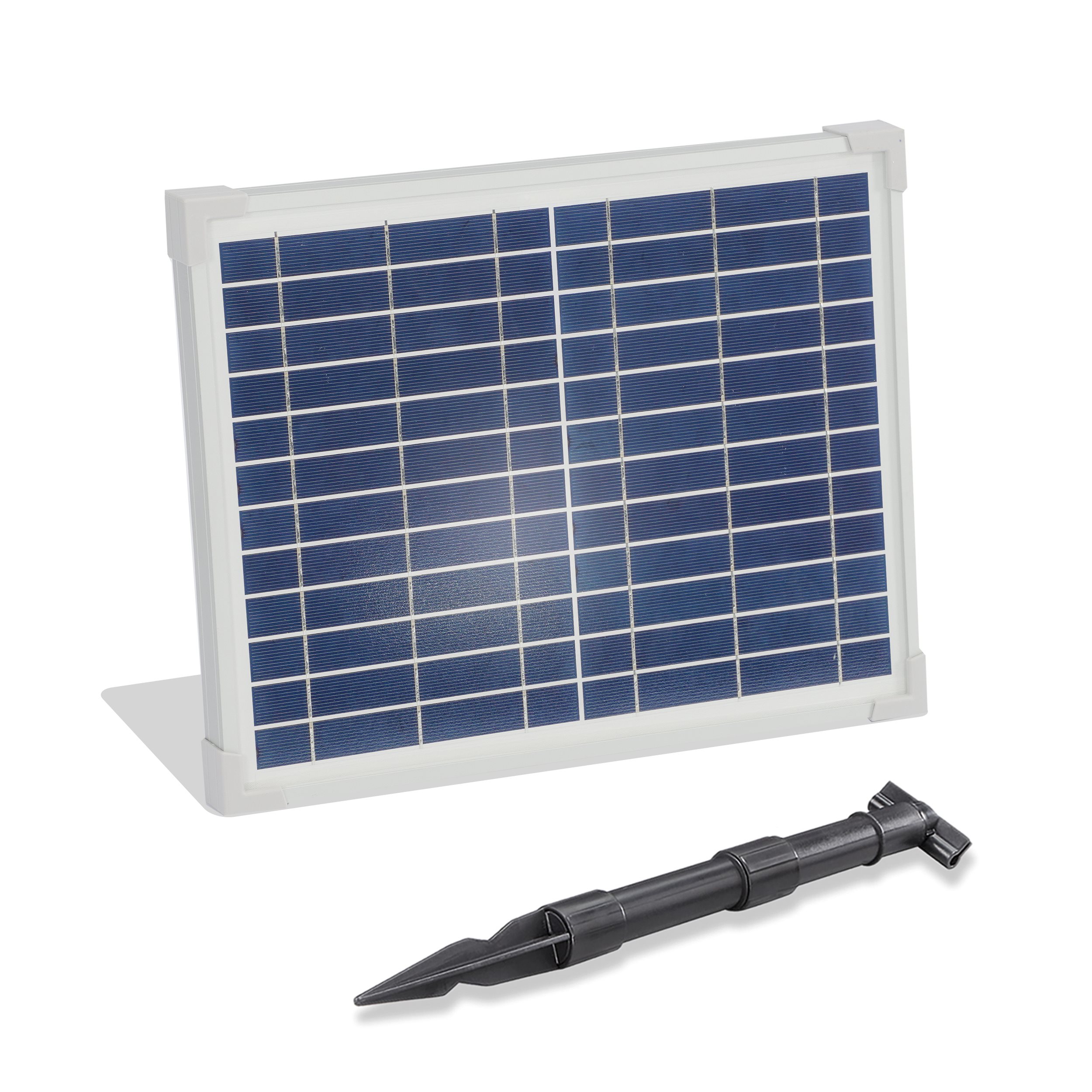 Solarmodul 12 Wp / 12 V mit Stecker 2-polig klein - neues Modell