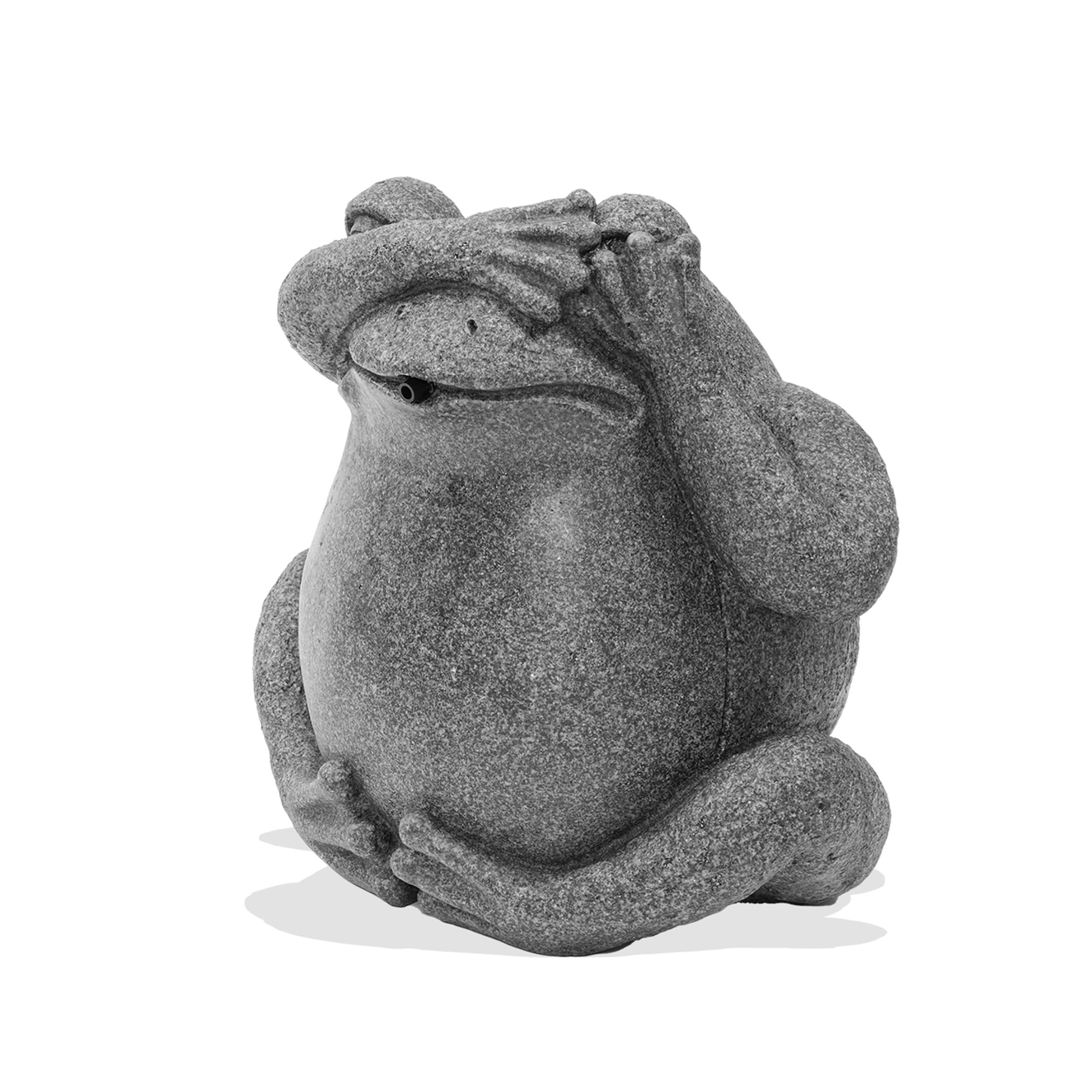 Wasserspeier-Figur sitzender Frosch