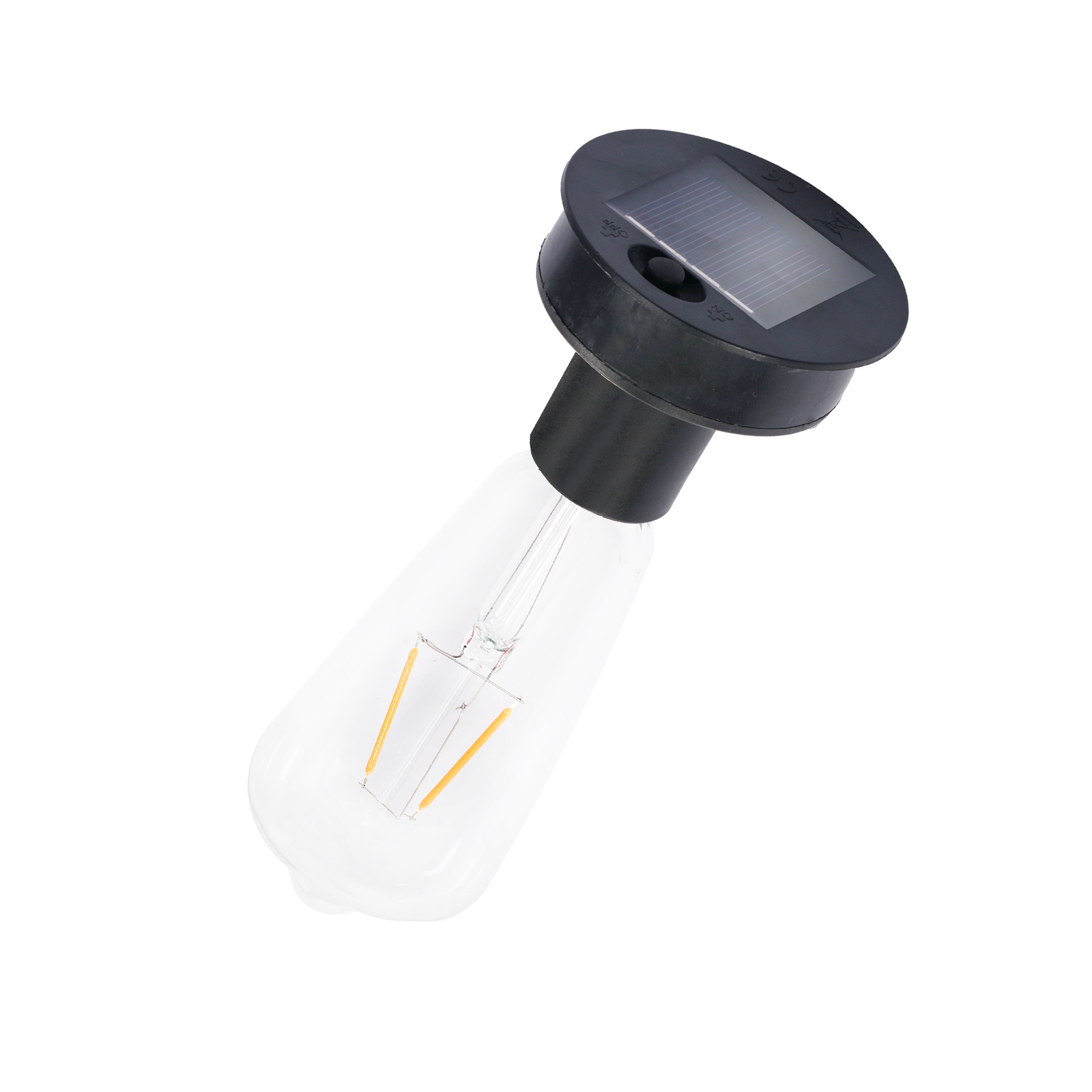 Leuchtenoberteil mit LED-Birne für Mondello, inkl. Akku