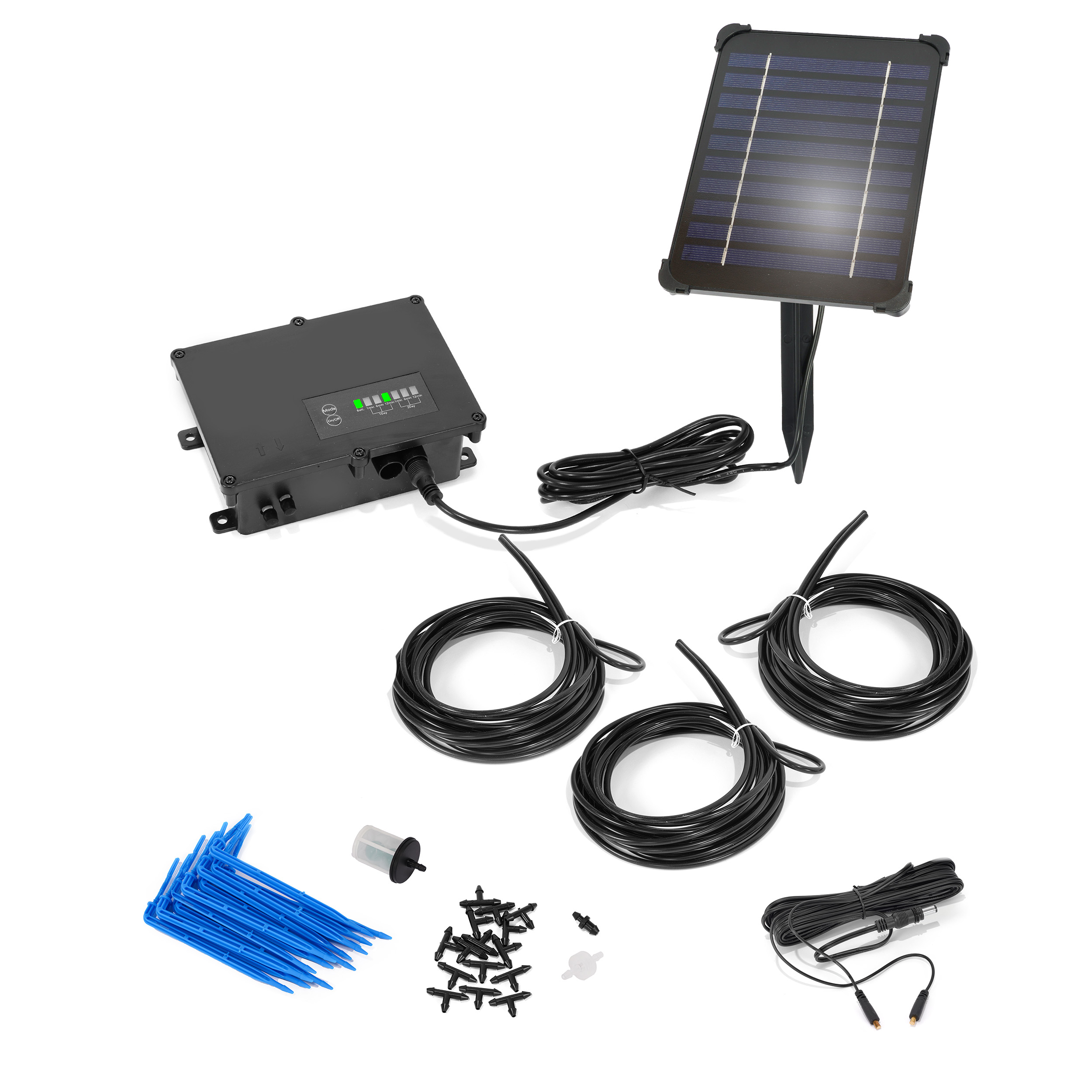 Solar Bewässerungsset mit 15 Pfeiltropfer