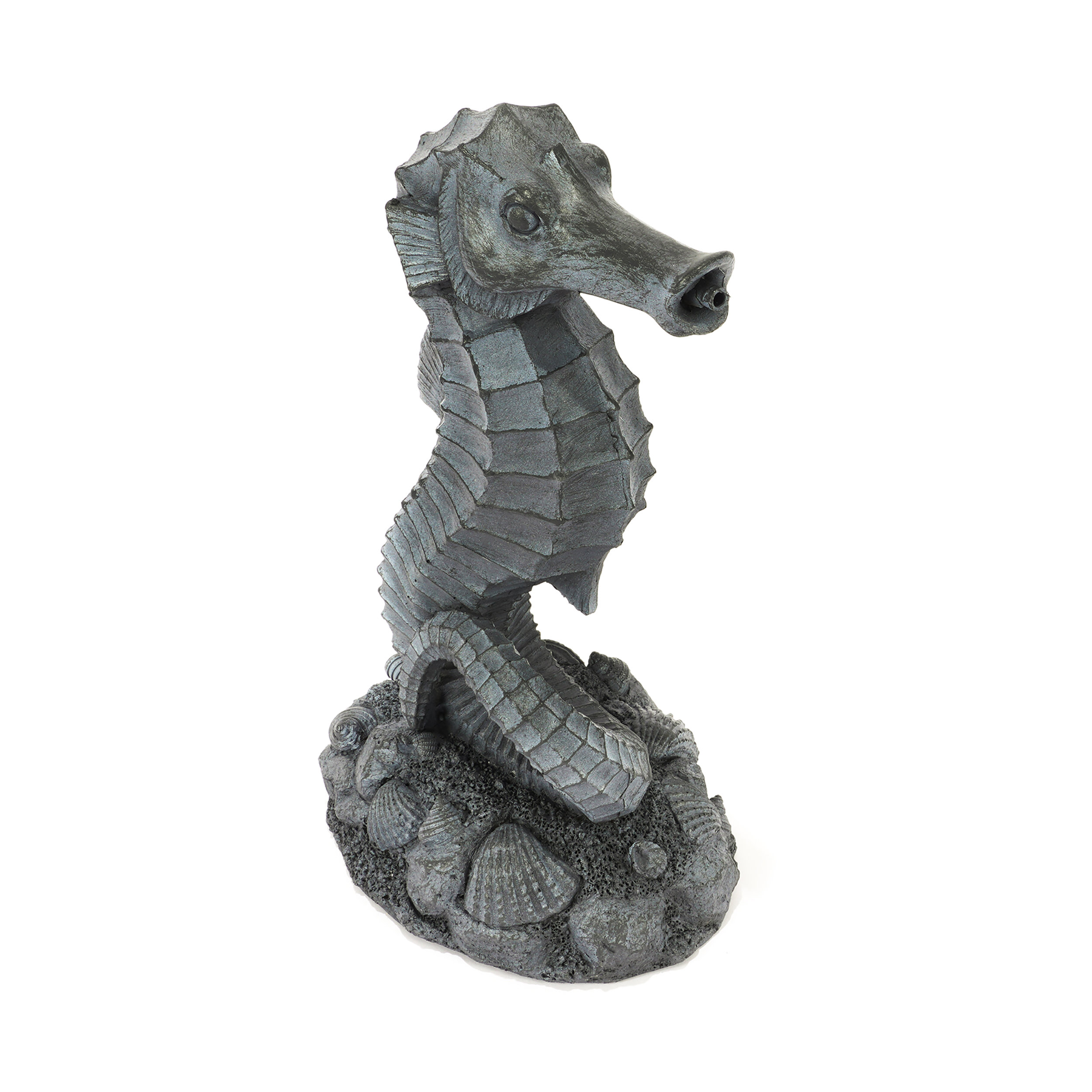 Wasserspeier-Figur Seepferdchen Ida im Steindesign