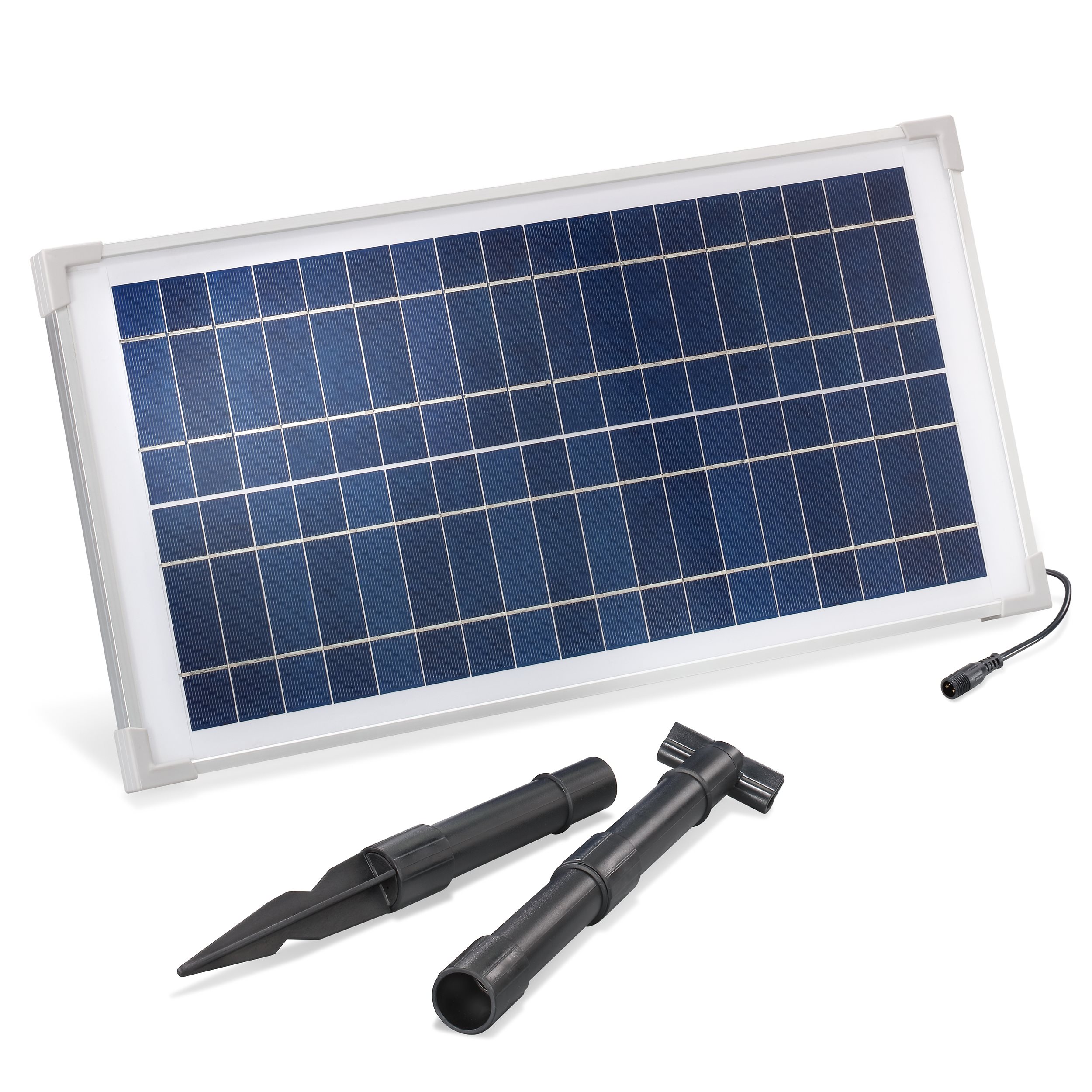 Solarmodul 15 Wp / 18 V mit Stecker 2-polig klein