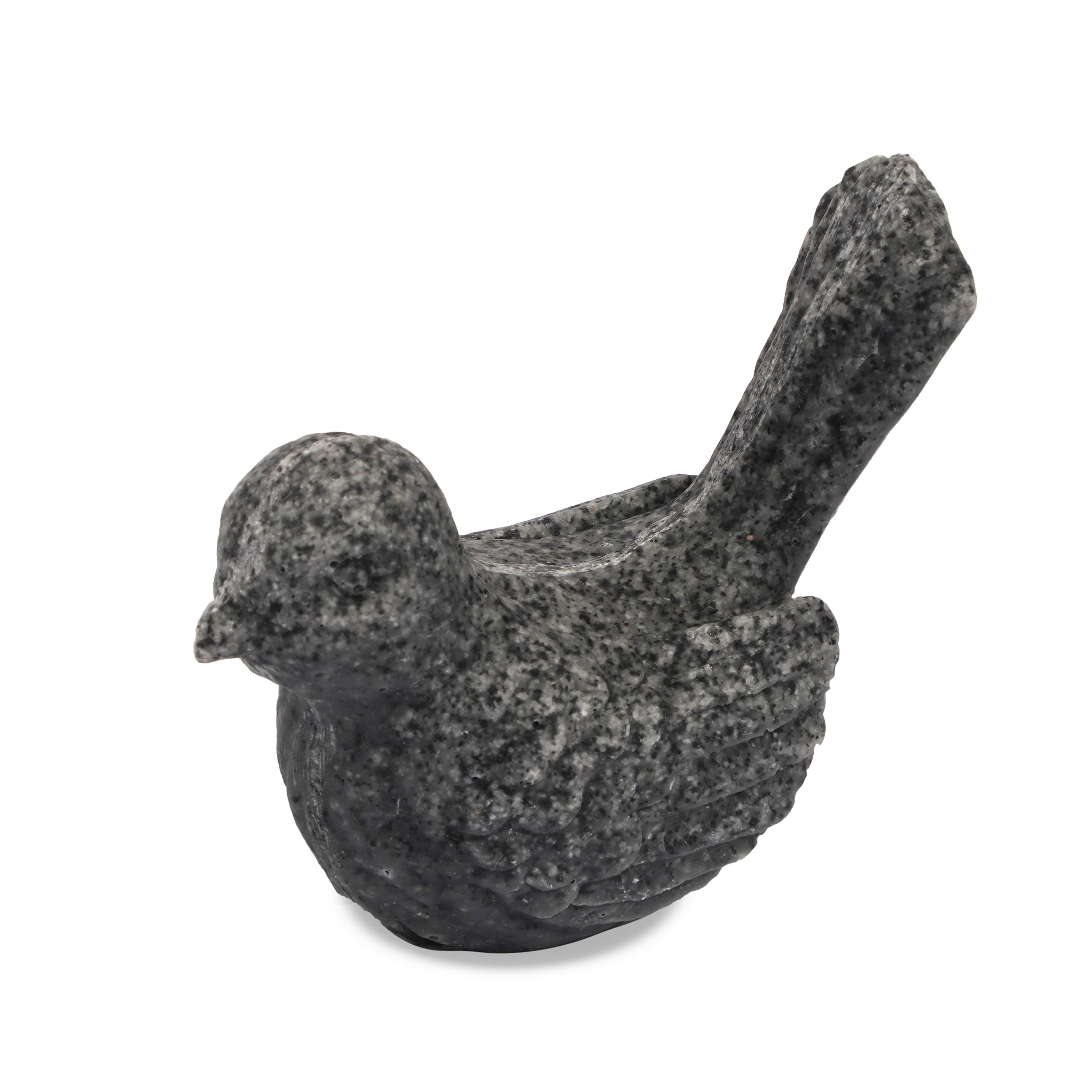 Einzelne Vogelfigur dunkel