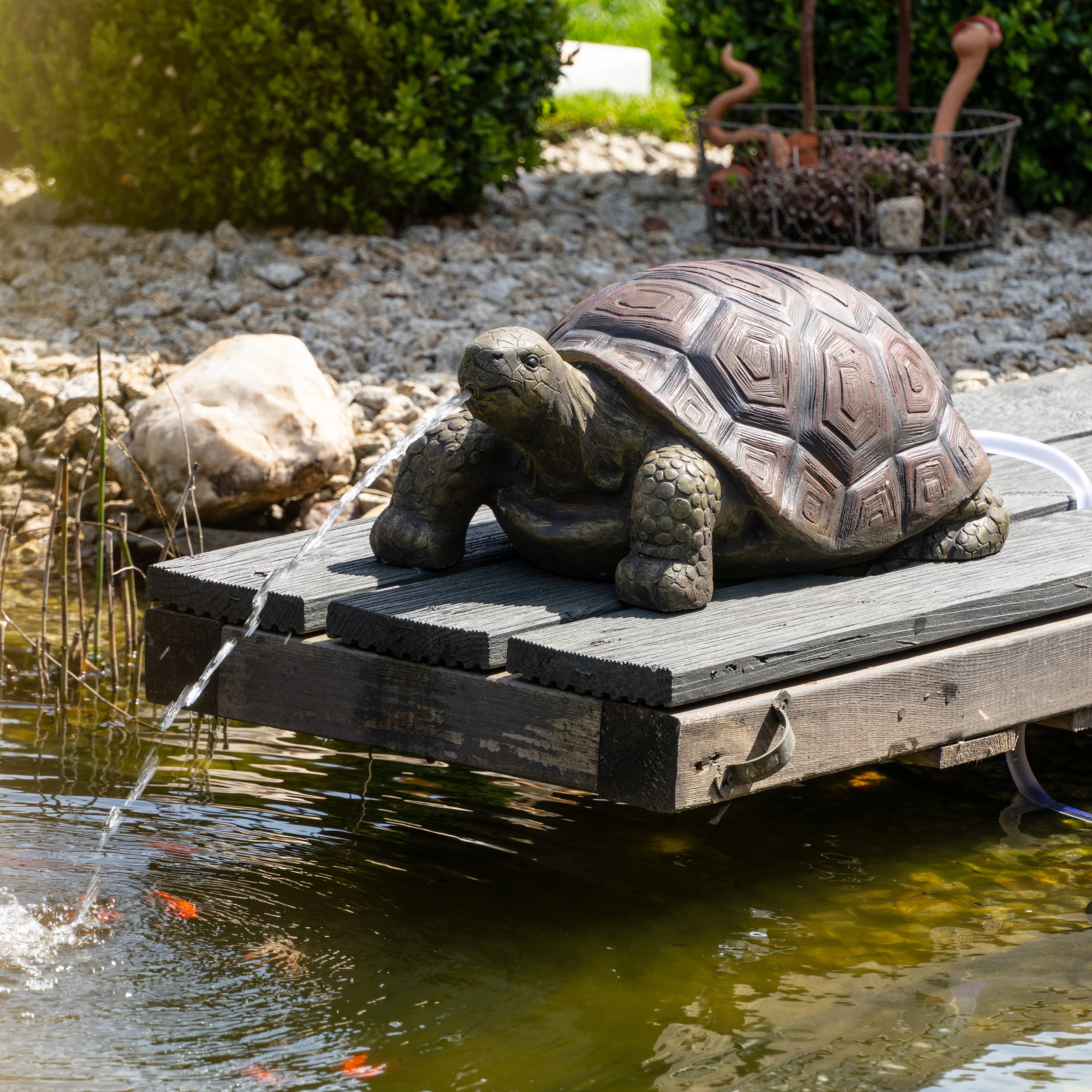 Solar Wasserspeierset Schildkröte Maru