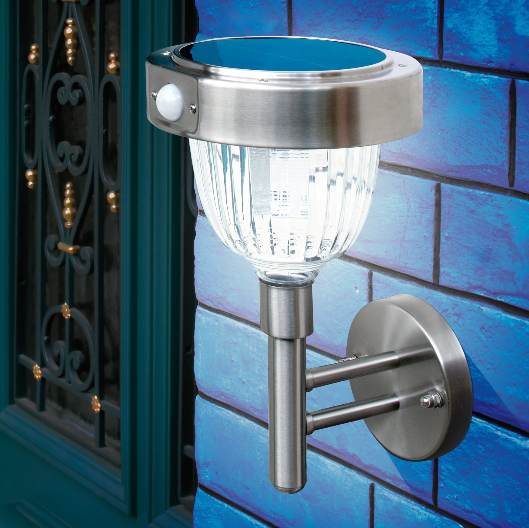 Solar Wandleuchte Asinara DuoColor mit Bewegungssensor