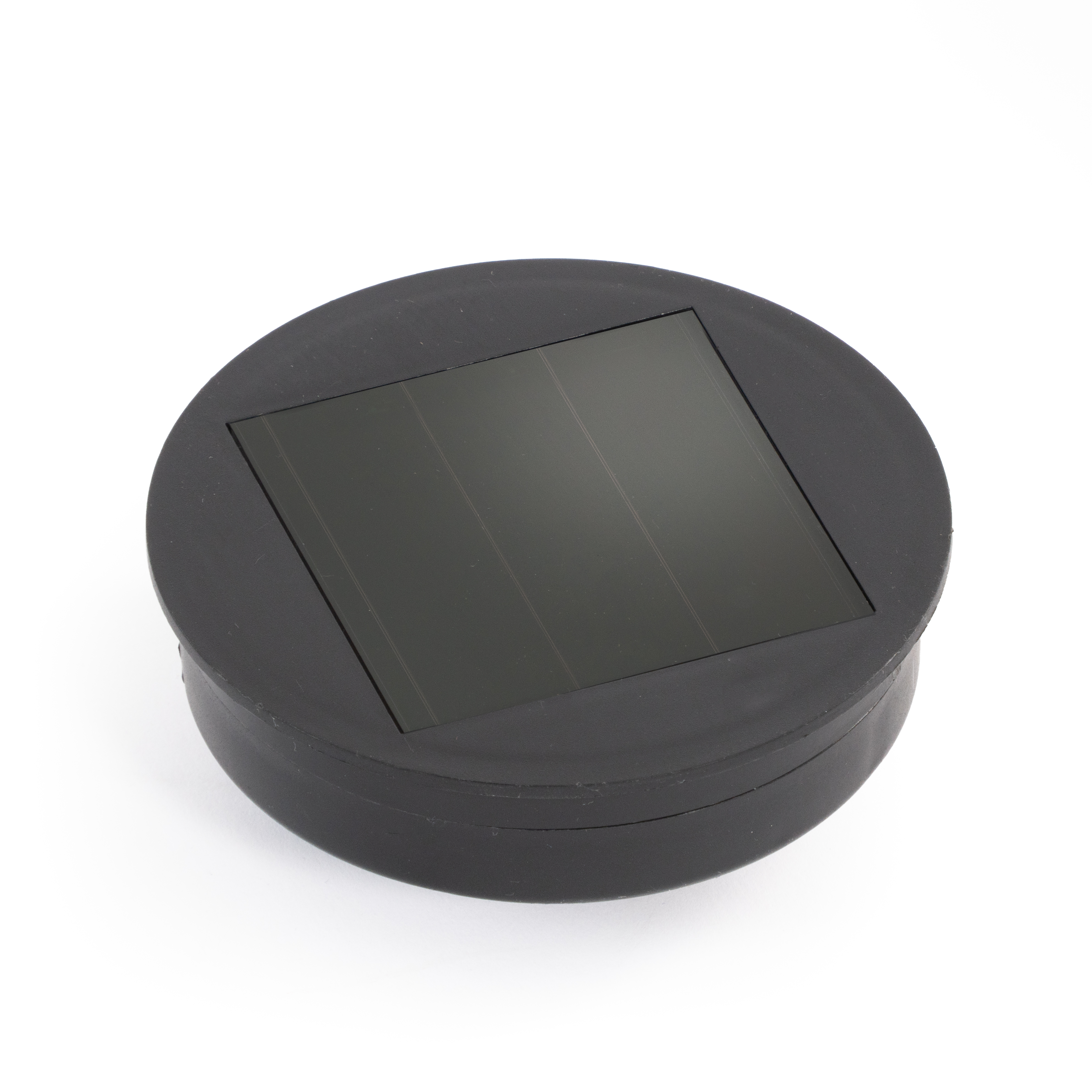 Solarpuck mit tageslichtfarbener LED