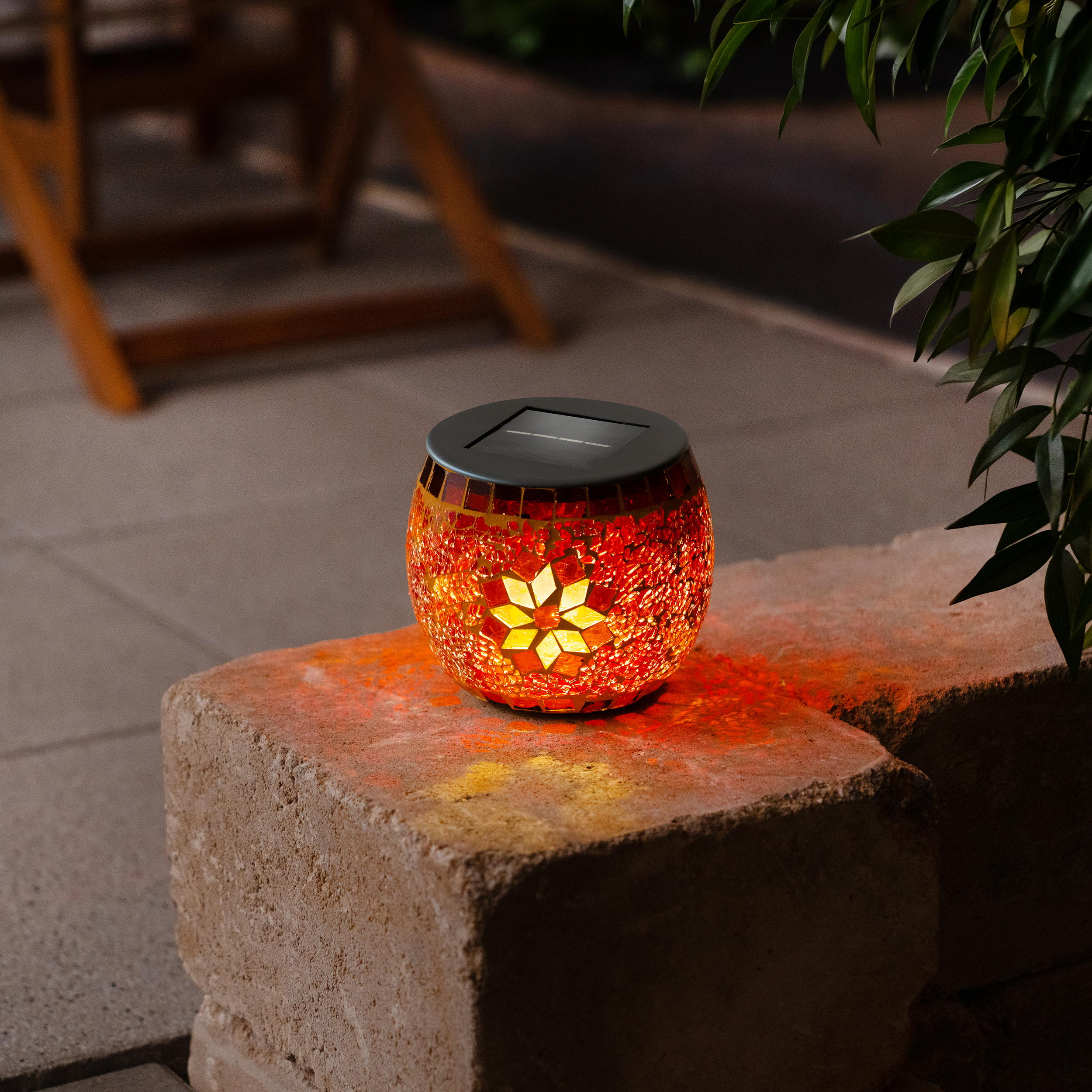 Solar Mosaik-Tischleuchte Brilliant ⌀ 13 cm