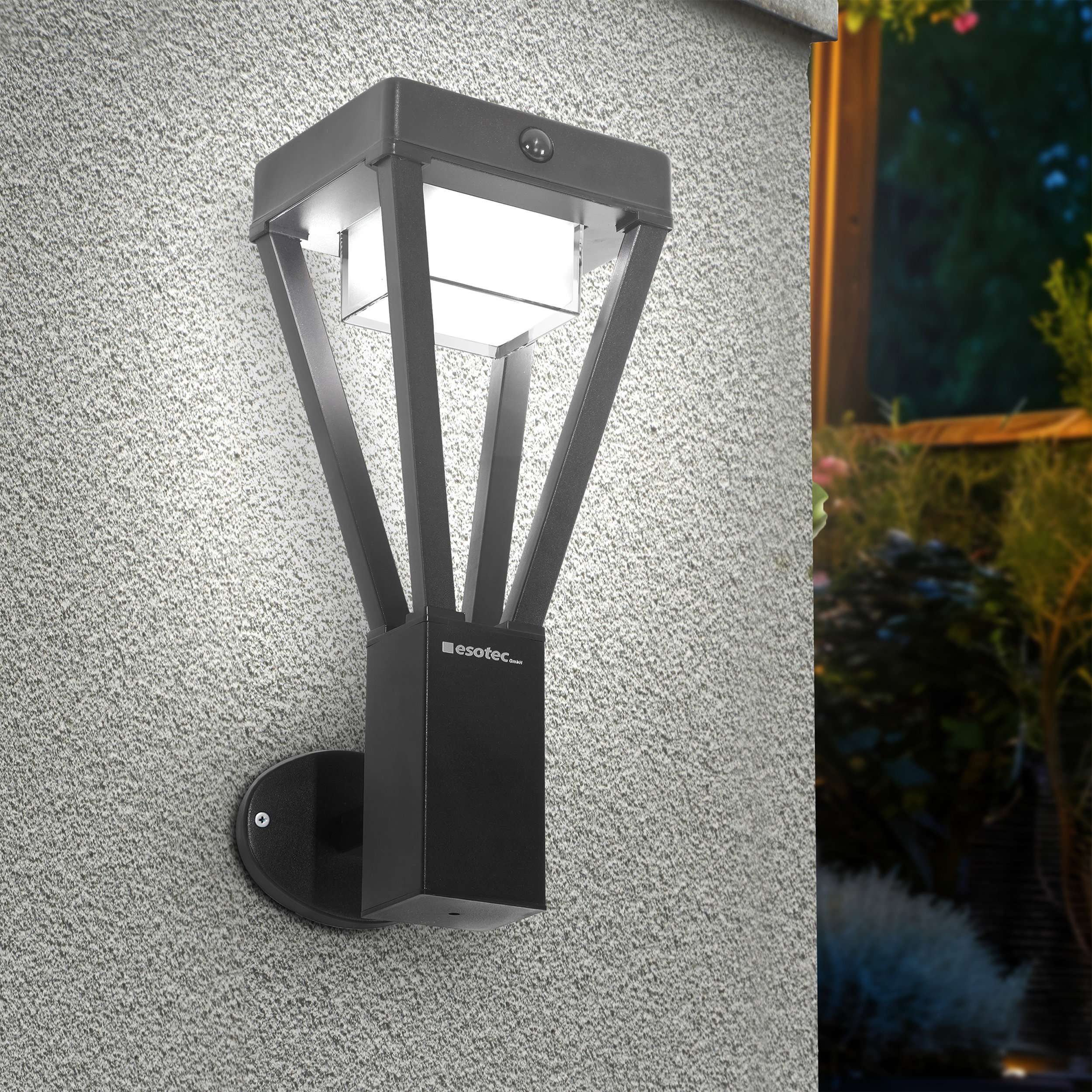 Solar Wandleuchte Dorea mit Bewegungssensor