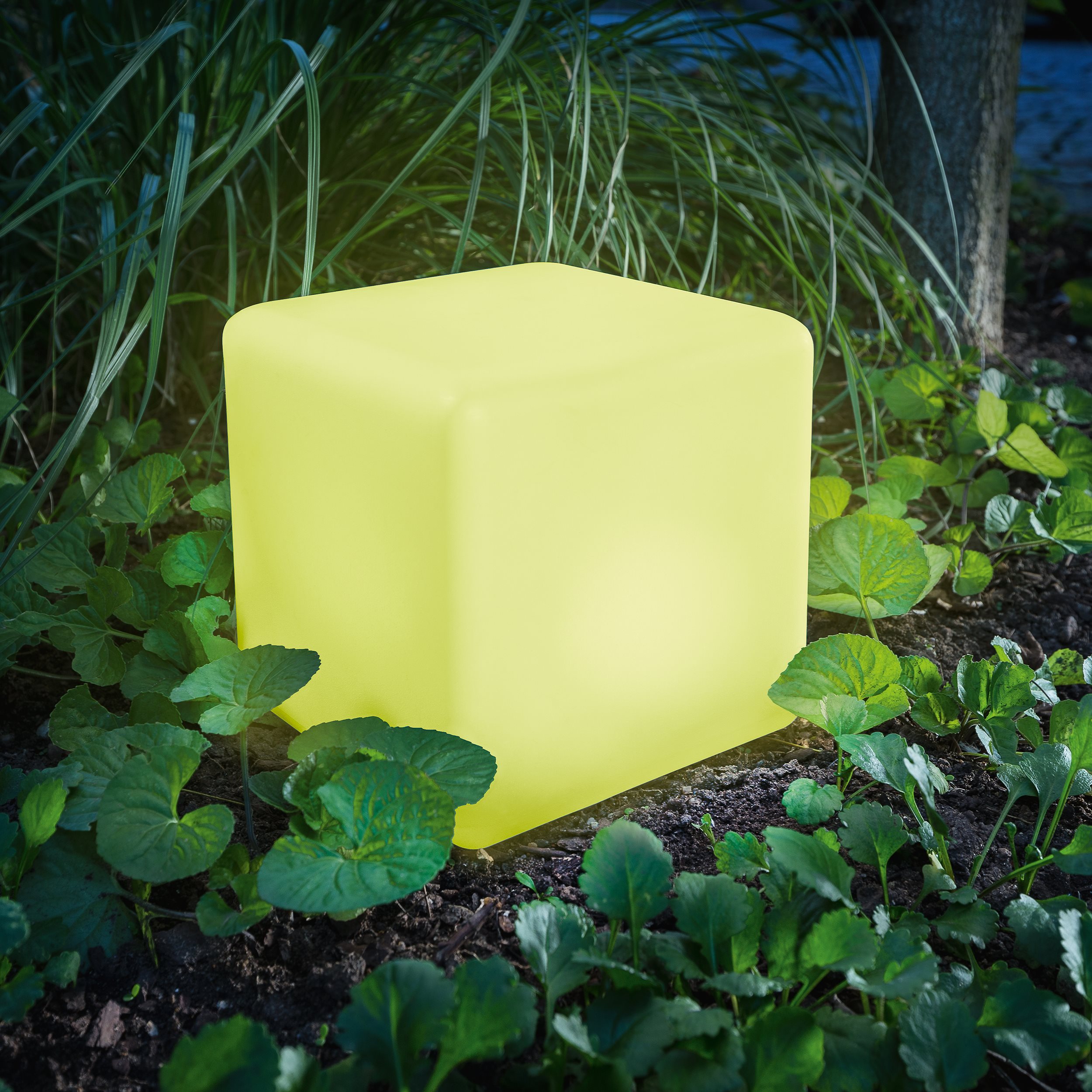 Solar Leuchtwürfel Smart Cube 18 cm
