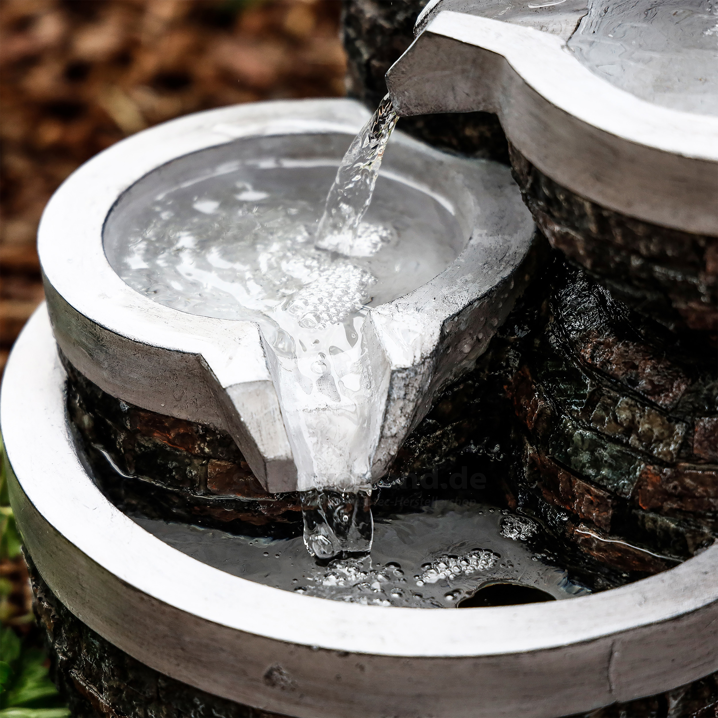 Solar Kaskadenbrunnen Bowl Fountain solarversand.de