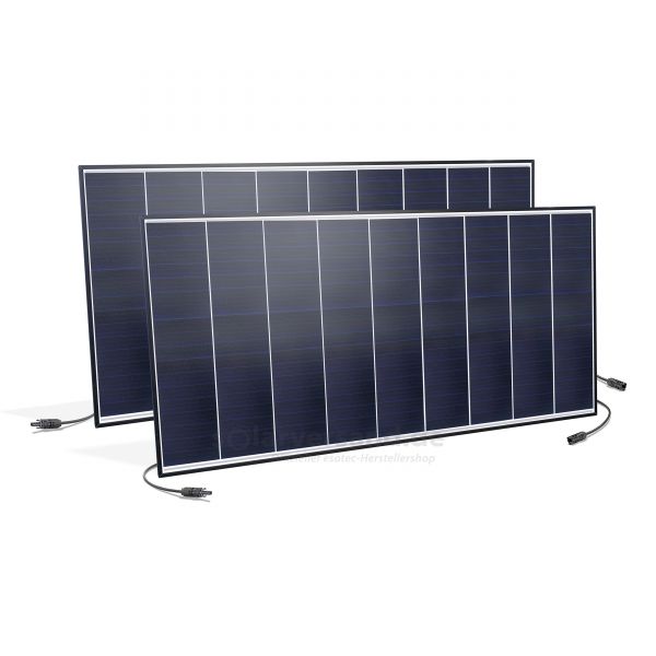 Solarmodul 2 x 125 Watt 36 V mono - 1170x575x35mm