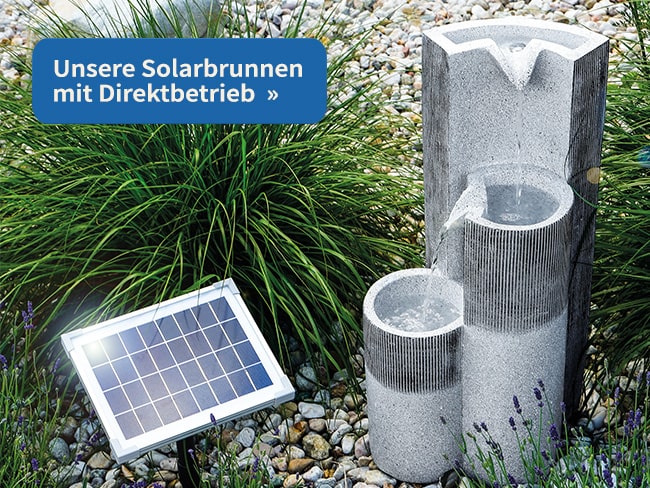 Solar Gartenbrunnen mit Solarbetrieb
