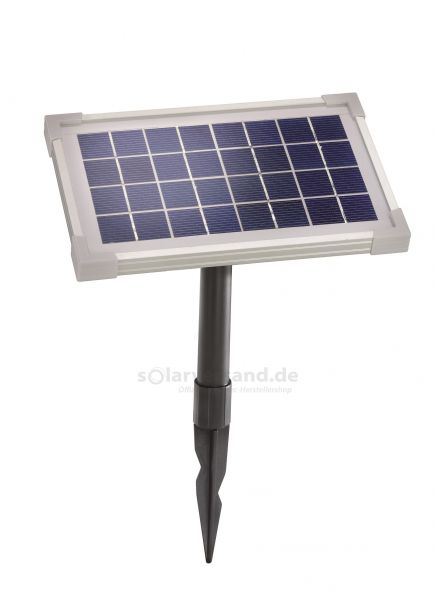 Solarmodul 3,5Wp 8V Buchse 2-polig rund inkl. Halterung