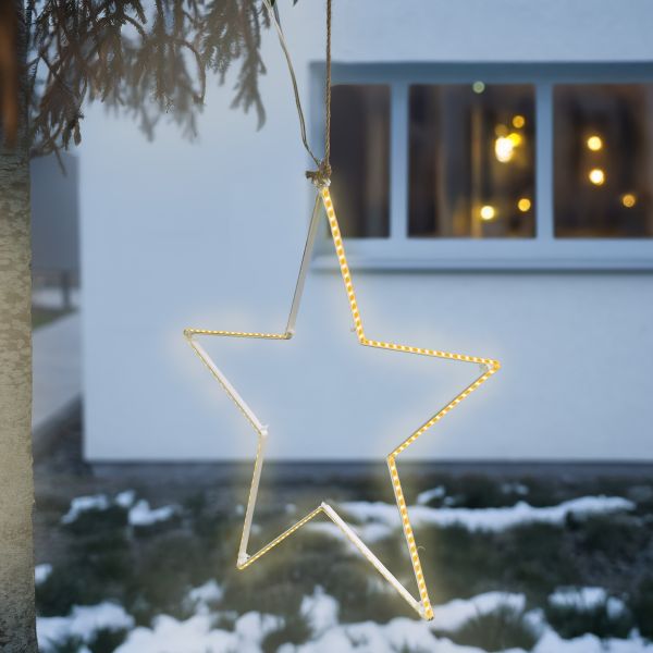 Solar Leuchtstern 40 cm mit 180 warmweißen LEDs