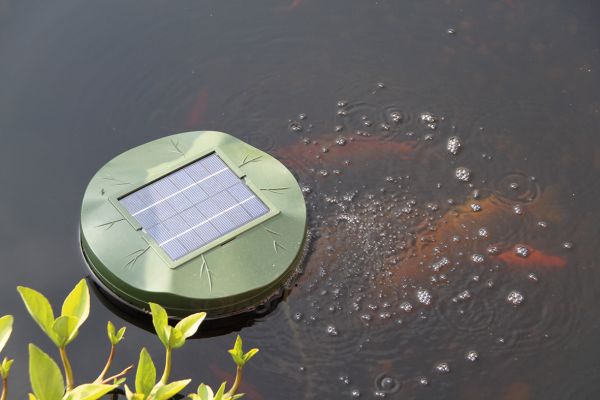 Schwimmender Solar Teichbelüfter Floating Air solarversand.de