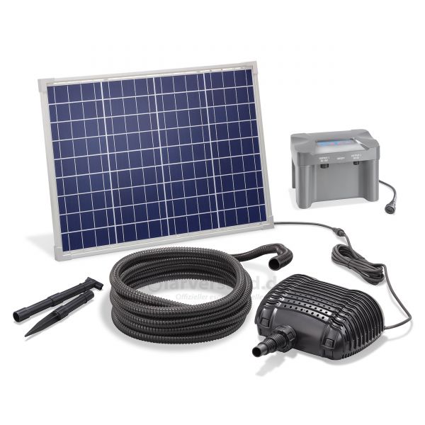 Solar Bachlaufpumpenset 50/2500 mit Akkuspeicher