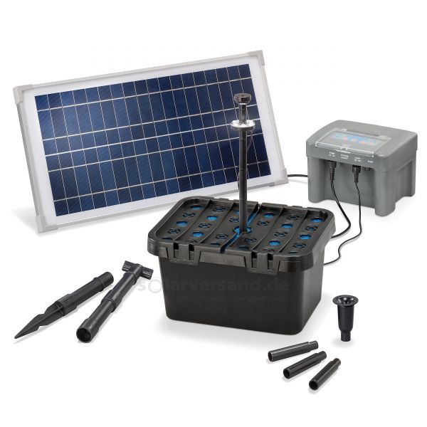 Solar Teichfilterset Profi 15/500 LED proBatt