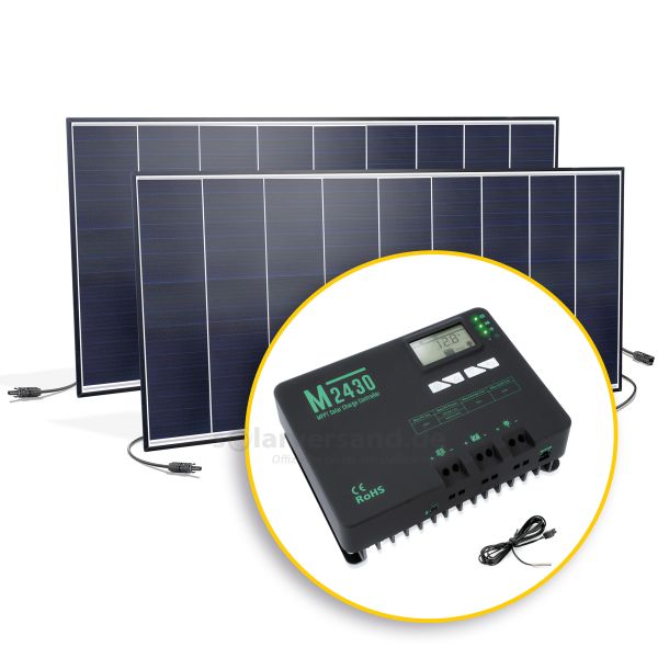 Solar Inselanlage 250 Wp MPPT Regler für 12 V Akku