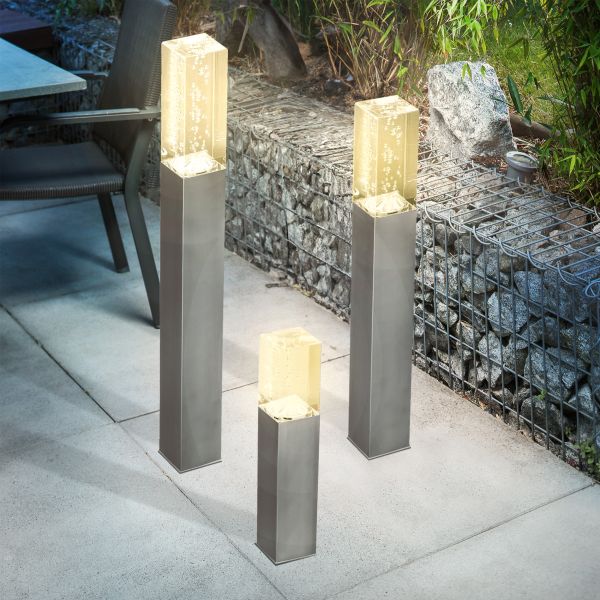 Solar LED-Standleuchtenset "Bubble Tower 30, 50 und 63"