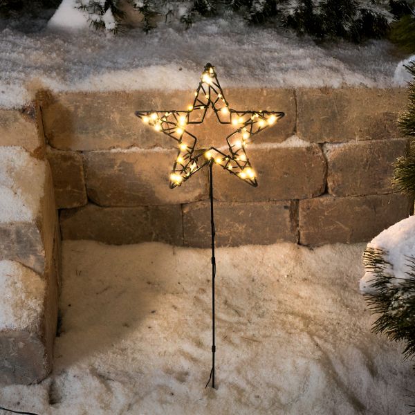 Solar Gartenstecker "Weihnachtsstern" mit 60 LEDs