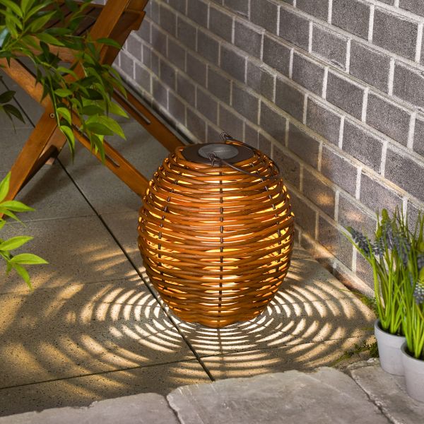 Solar Rattanleuchte "Victoria 30"