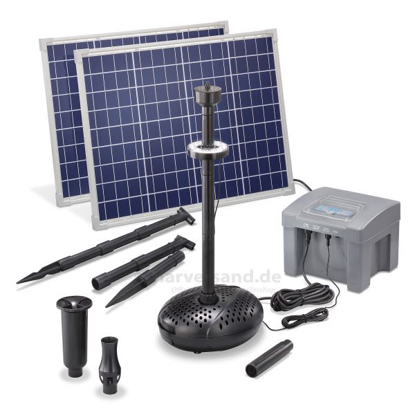 Solar Teichpumpenset 100/2600 LED